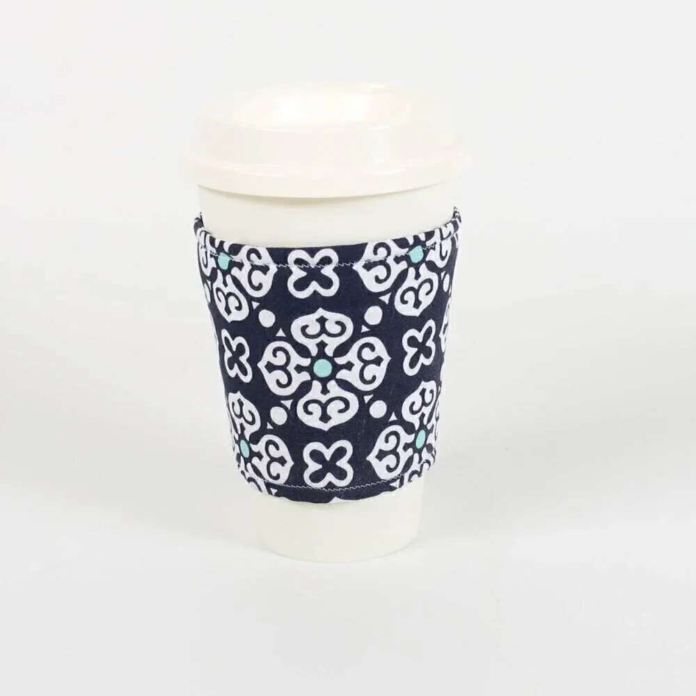 Handmade Coffee Cup Sleeve Cozy – Reusable Slip-On Mug Cup Holder | Eco Friendly